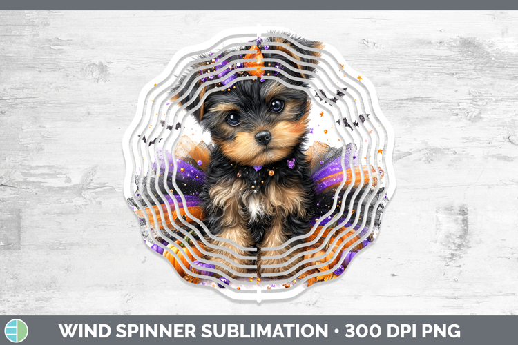 Animals Halloween Puppy Wind Spinner Sublimation Spinner Des