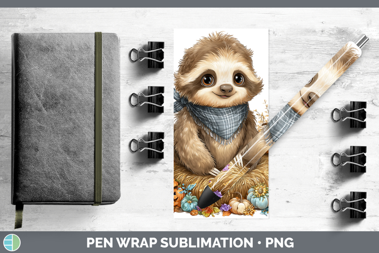 Animals Halloween Sloth Pen Wrap Sublimation Pen Designs