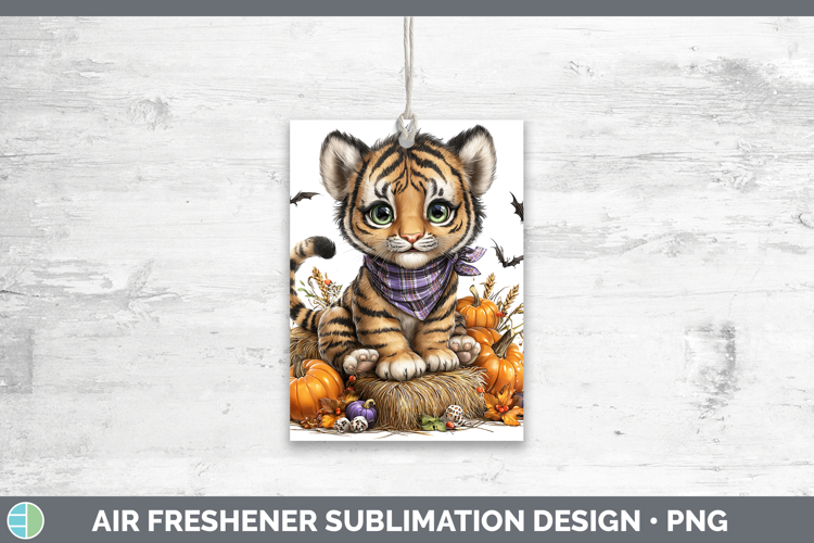 Animals Halloween Tiger Air Freshener Sublimation Car Freshe