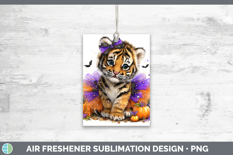 Animals Halloween Tiger Air Freshener Sublimation Car Freshe