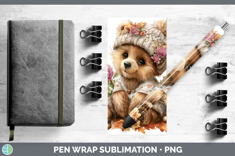 GorgeousAnimals Knit Hat Pen Wrap design.