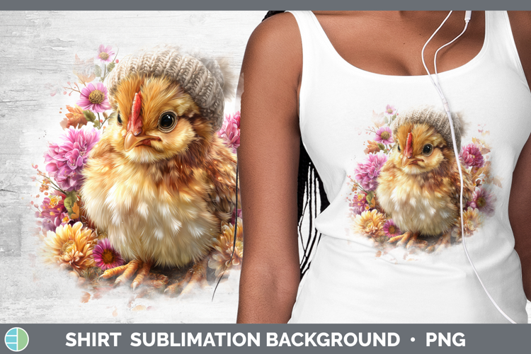 Chicken Shirt Animals Knit Hat Sublimation Background Design