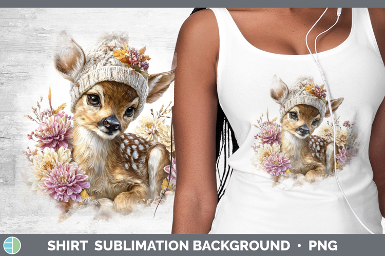 Deer Shirt Animals Knit Hat Sublimation Background Designs