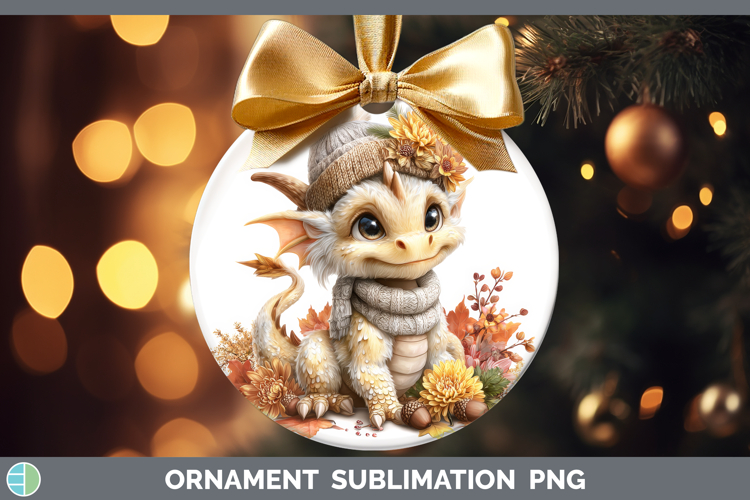 Dragon Ornament Animals Knit Hat Sublimation Bauble Designs