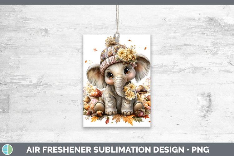 Elephant Air Freshener Animals Knit Hat Sublimation Car Fres