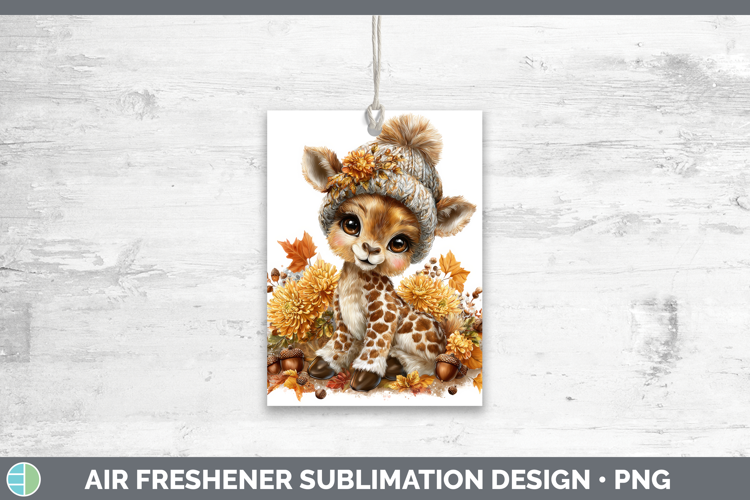 Giraffe Air Freshener Animals Knit Hat Sublimation Car Fresh