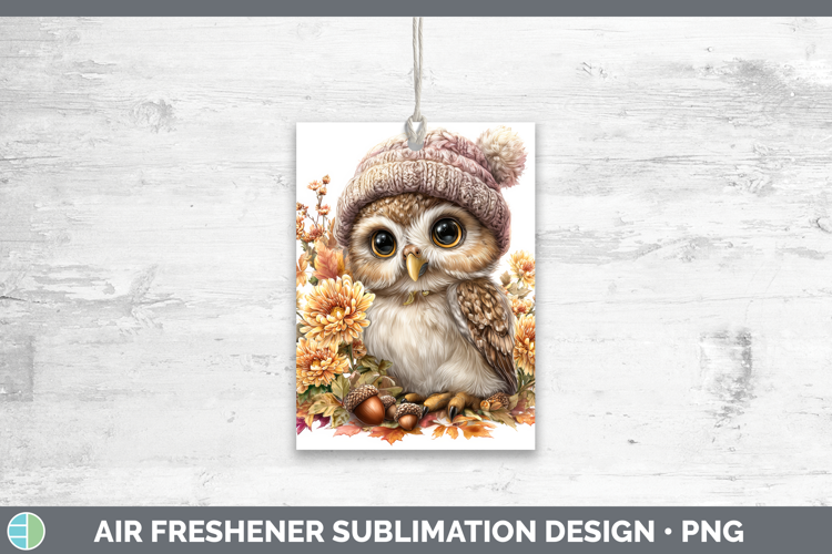 Owl Air Freshener Animals Knit Hat Sublimation Car Freshener