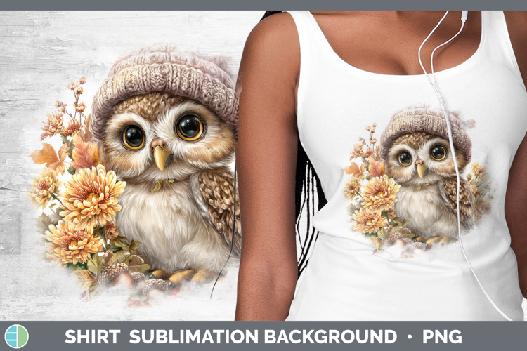 Owl Shirt Animals Knit Hat Sublimation Background Designs