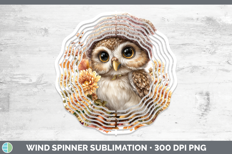 Owl Wind Spinner Animals Knit Hat Sublimation Spinner Design