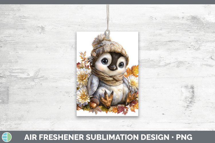 Penguin Air Freshener Animals Knit Hat Sublimation Car Fresh