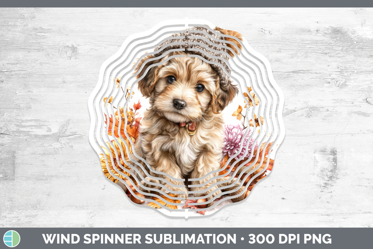 Puppy Wind Spinner Animals Knit Hat Sublimation Spinner Desi