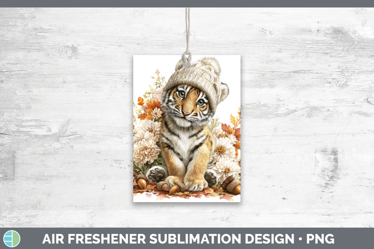 Tiger Air Freshener Animals Knit Hat Sublimation Car Freshen