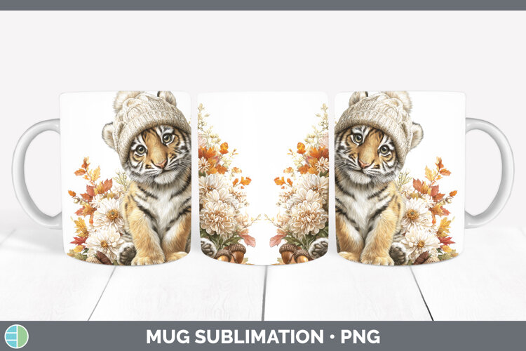 GorgeousAnimals Knit Hat Mug Wrap design.