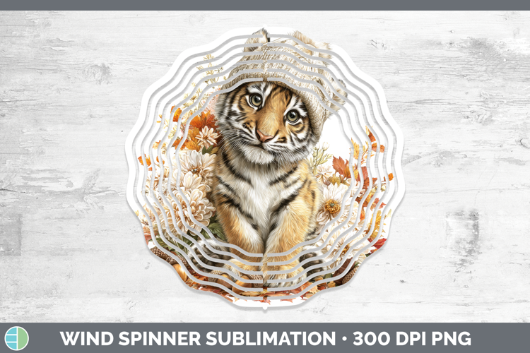Tiger Wind Spinner Animals Knit Hat Sublimation Spinner Desi