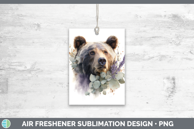 Bear Animals Lavender and Eucalyptus Air Freshener Sublimati