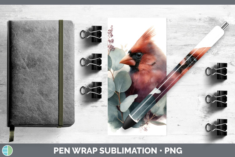 GorgeousAnimals Lavender and Eucalyptus Pen Wrap design.