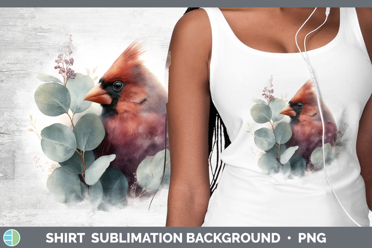Cardinal Animals Lavender and Eucalyptus Shirt Sublimation D