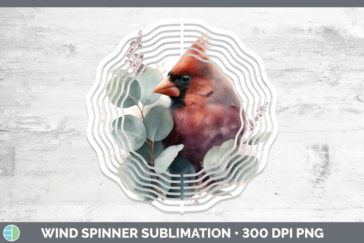 GorgeousAnimals Lavender and Eucalyptus Wind Spinner design.