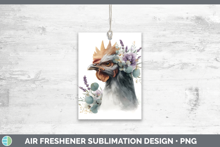 Chicken Animals Lavender and Eucalyptus Air Freshener Sublim
