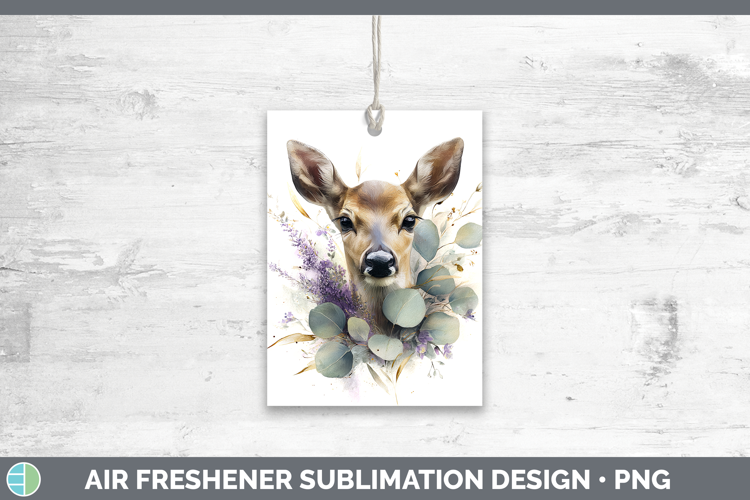 Deer Animals Lavender and Eucalyptus Air Freshener Sublimati