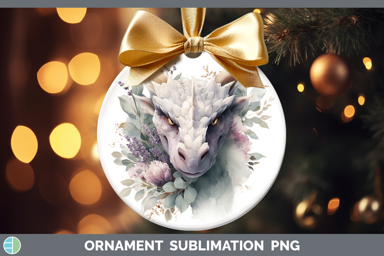 Dragon Animals Lavender and Eucalyptus Ornament Sublimation