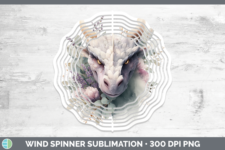 Dragon Animals Lavender and Eucalyptus Wind Spinner Sublimat