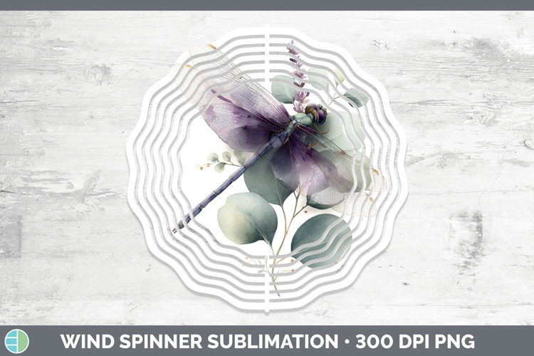 Dragonfly Animals Lavender and Eucalyptus Wind Spinner Subli