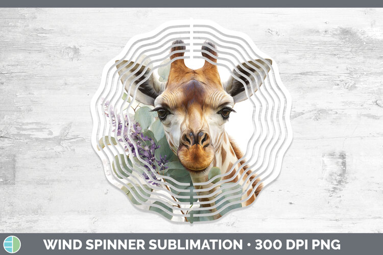 GorgeousAnimals Lavender and Eucalyptus Wind Spinner design.
