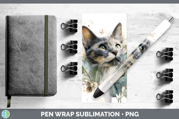 GorgeousAnimals Lavender and Eucalyptus Pen Wrap design.