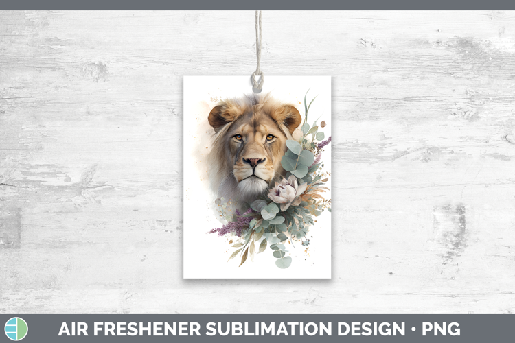 Lion Animals Lavender and Eucalyptus Air Freshener Sublimati