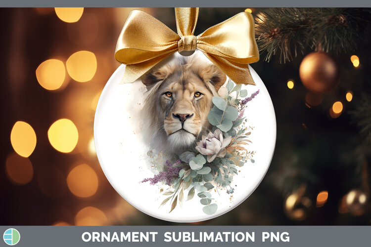 GorgeousAnimals Lavender and Eucalyptus Ornament design.