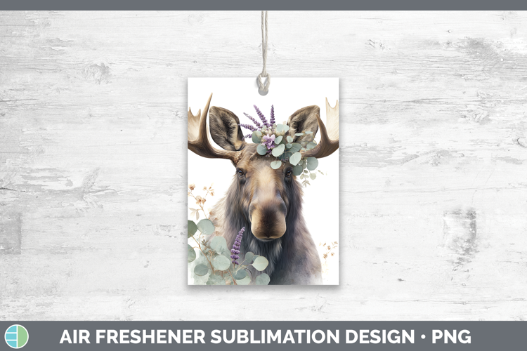 Moose Animals Lavender and Eucalyptus Air Freshener Sublimat