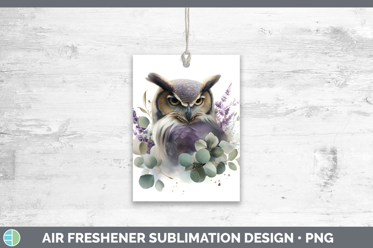 Owl Animals Lavender and Eucalyptus Air Freshener Sublimatio
