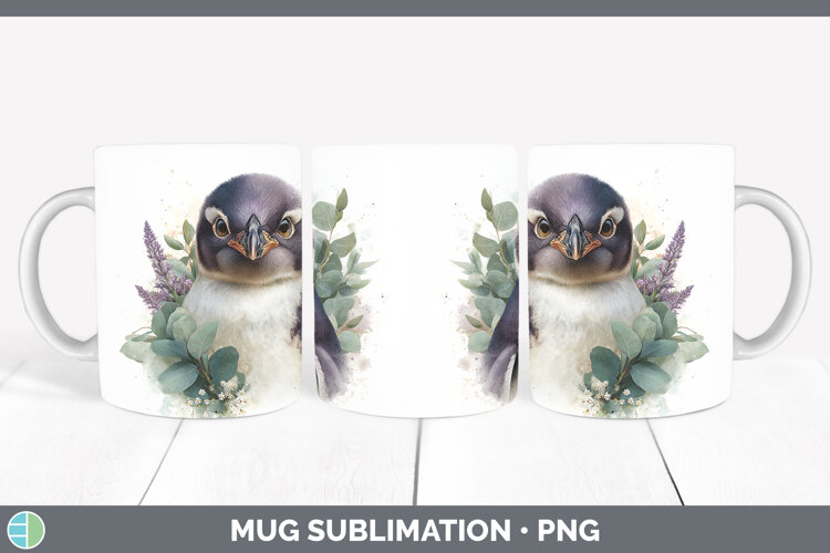 GorgeousAnimals Lavender and Eucalyptus Mug Wrap design.