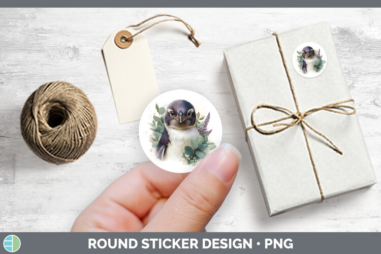 GorgeousAnimals Lavender and Eucalyptus Stickers design.