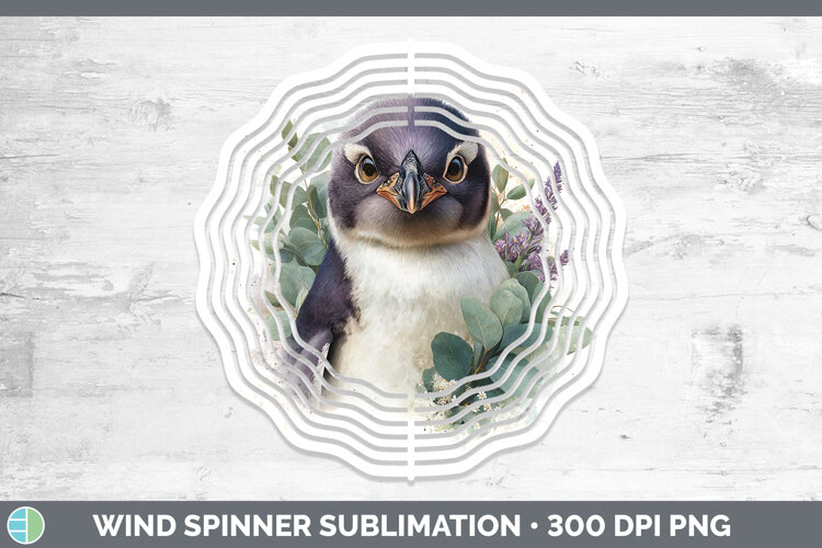 GorgeousAnimals Lavender and Eucalyptus Wind Spinner design.