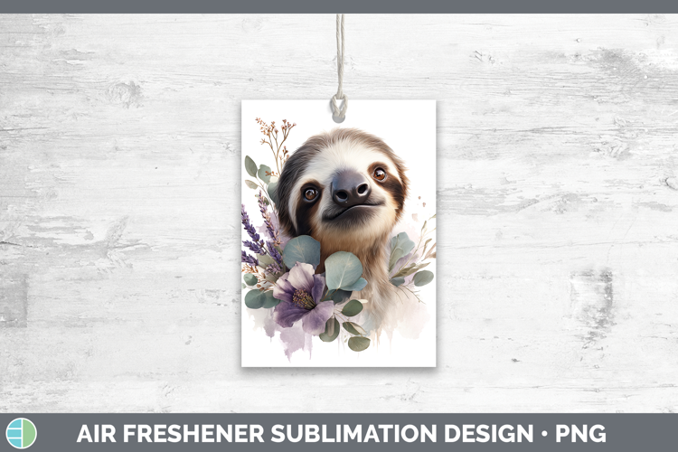 Sloth Animals Lavender and Eucalyptus Air Freshener Sublimat