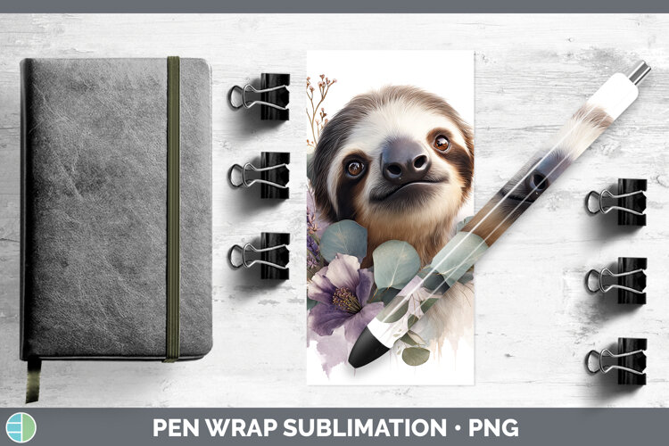GorgeousAnimals Lavender and Eucalyptus Pen Wrap design.