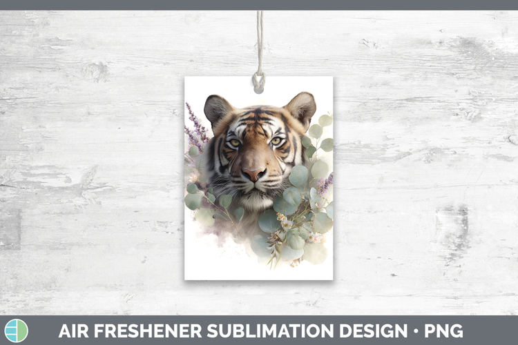Tiger Animals Lavender and Eucalyptus Air Freshener Sublimat