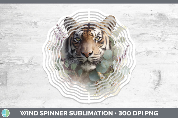 GorgeousAnimals Lavender and Eucalyptus Wind Spinner design.