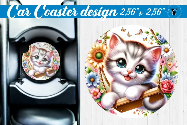 Car Coaster | Baby animals | Animals on Swings
