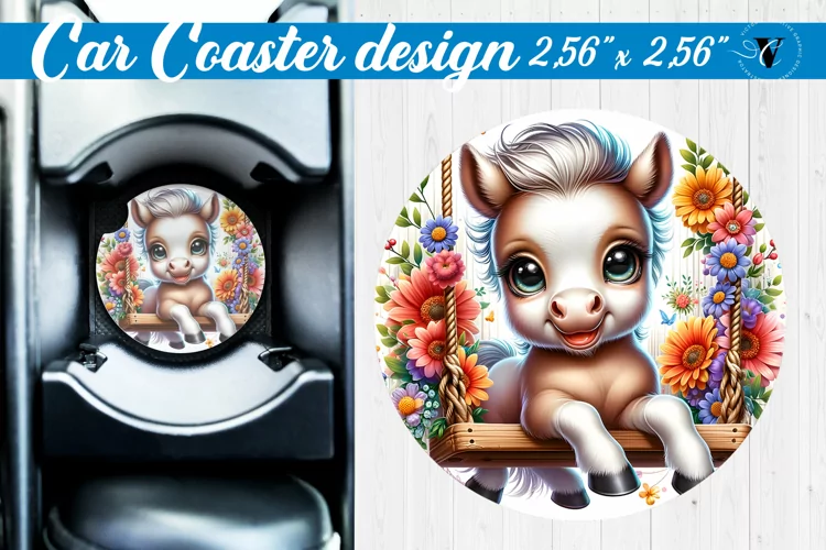 Car Coaster | Baby animals | Animals on Swings
