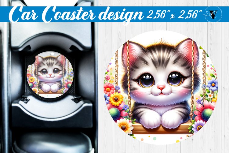Car Coaster | Baby animals | Animals on Swings