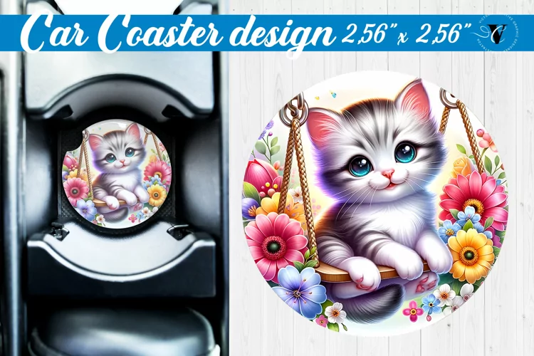 Car Coaster | Baby animals | Animals on Swings