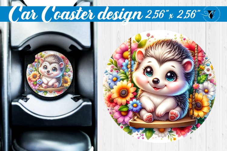 Car Coaster | Baby animals | Animals on Swings example image 1