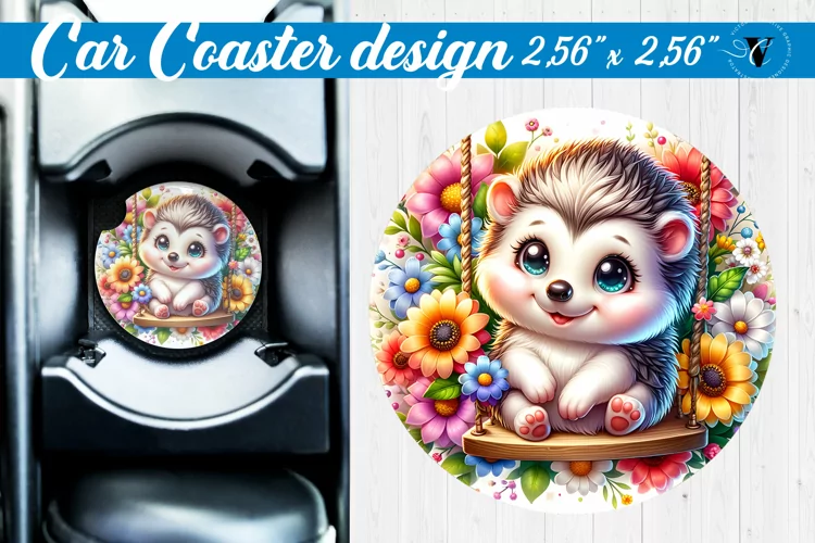 Car Coaster | Baby animals | Animals on Swings