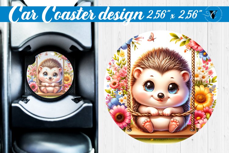 Car Coaster | Baby animals | Animals on Swings example image 1