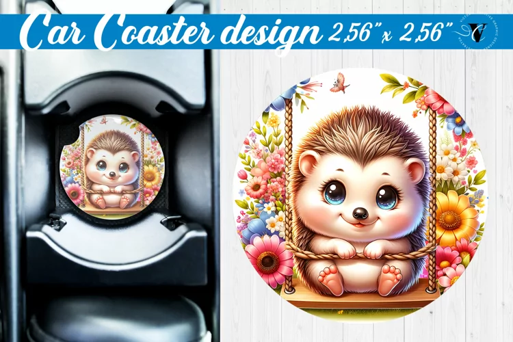 Car Coaster | Baby animals | Animals on Swings