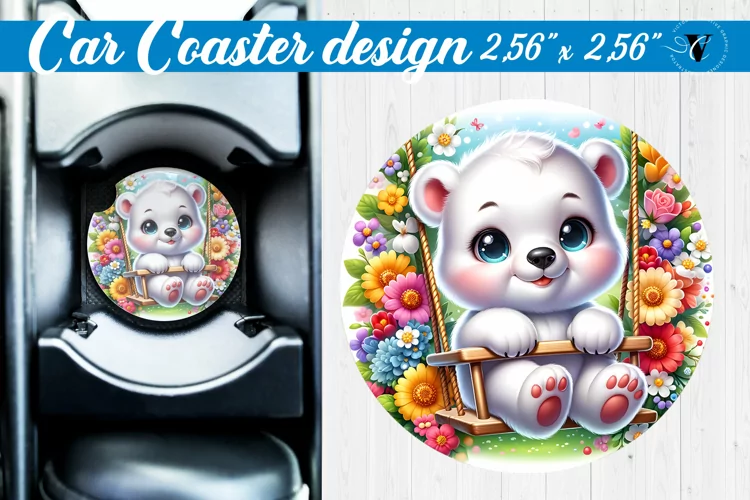Car Coaster | Baby animals | Animals on Swings