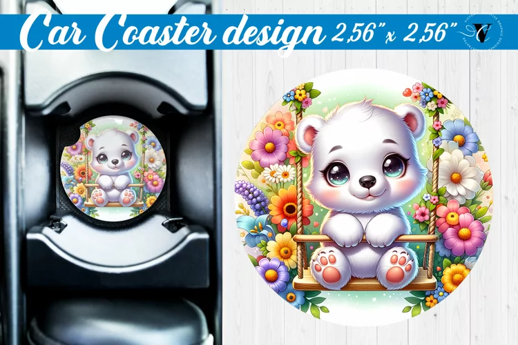 Car Coaster | Baby animals | Animals on Swings